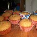 El cooksnap de Valeria Cardozo cuando hizo Muffin de Vainilla con corazón de Dulce de Leche y Nutella.