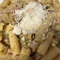 El cooksnap de Jesus Villoria cuando hizo Pasta con salsa de calabacín.