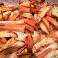 El cooksnap de Eva cuando hizo Boniatos y patatas adobados, asados al horno.