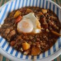 El cooksnap de Julieta Luján cuando hizo Lentejas con Papas.