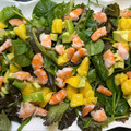El cooksnap de astrid badia cuando hizo Ensalada con langostinos.