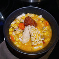 El cooksnap de Zaida TC @alquimiasfood cuando hizo Garbanzos con berza y callos.