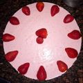 El cooksnap de Lucila pacheco cuando hizo Cheesecake de frutillas con base de bizcochuelo.