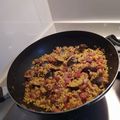 El cooksnap de Zully cuando hizo Arroz mix de mariscos.
