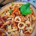 Cooksnap Norashikin Rahmat semasa beliau membuat Paprik sotong.
