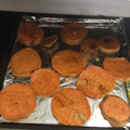 El cooksnap de Alheniel (LAB Humo y Grasa) cuando hizo Batatas horneadas con salsa de cilantro y ajo.