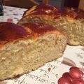 Cooksnap de Mamounette sur la recette ☆Brioche Tressée Tricolore - Vanille et Fleurs d'Oranger☆