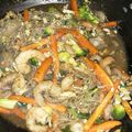 El cooksnap de Oscar Eduardo Espinoza Paz cuando hizo Fideos de arroz fritos con camarones.