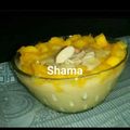 Rafiqua Shama का कुकस्नैप जब उन्होंने मैंगो फ़िरनी(Mango Firni) बनाया था।