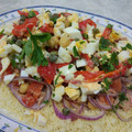El cooksnap de Luis J. cuando hizo Cus-cus y garbanzos con aliño de tahini.