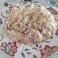 El cooksnap de Rocio cuando hizo Espaguetis carbonara.