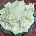 El cooksnap de Fernando Raimundo cuando hizo Salsa blanca con cebolla rehogadas y queso fresco.