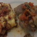 El cooksnap de Mariana Briceño Figueroa cuando hizo Lomo de cerdo con tomate y champiñones.