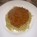 El cooksnap de Armida Casillas cuando hizo Espagueti con carne molida en chipotle.