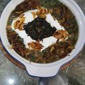 کوک اسنپ زهرا شکرالهی بعد از امتحان کردن آش گندم.
