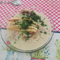 El cooksnap de Vittorio cuando hizo Sopa de maní.