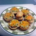slotto's cooksnap of when they made scrambled eggs in Bacon basket.