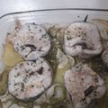 El cooksnap de Araceli Garcia Armero cuando hizo Rodajas de merluza con patatas cebolla y pimiento.