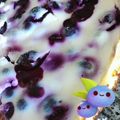 El cooksnap de Aracely Aravena cuando hizo Kuchen de yogurt y arándanos.