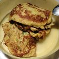 Cooksnap dari Marina untuk resep Snack MPASI 8m+ : Banana & Avocado Pancake (Panekuk Pisang Alpukat)