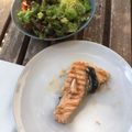El cooksnap de Paula1960 cuando hizo Salmón a la parrilla con risotto que quinoa, vegetales y boronía.