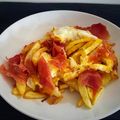 El cooksnap de CocinarParaCuatro cuando hizo Huevos rotos con jamón muy fácil.