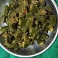 Anupama Gupta's cooksnap of when they made Spicy bhindi.