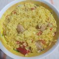 El cooksnap de marcela quiroga cuando hizo Arroz con salchichas parrillera.