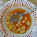 El cooksnap de María Fernanda cuando hizo Sopa de papa con queso.