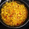 El cooksnap de Rocio Aguilar cuando hizo Fideuá de pollo.