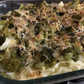 El cooksnap de Vane More cuando hizo Gratén de pasta integral y brécol con mascarpone.