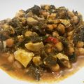 El cooksnap de Paula Hinke Nutrición cuando hizo Garbanzos con espinacas al vino tinto.