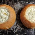 Fo Fa's cooksnap of when they made breakfast bread bowls.