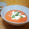El cooksnap de Salma cuando hizo Gazpacho de fresas.