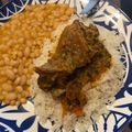 El cooksnap de Sylvia Sanchez cuando hizo Seco de Cabrito(Goat) con Frejoles Canario a lo Carmelita.
