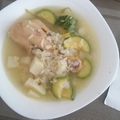 El cooksnap de AnaLi cuando hizo Consome de pollo.