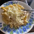 El cooksnap de Daniela Alcazar cuando hizo Spaghettis (pasta) con crema de leche.
