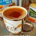 Cooksnap Mamamikael Oven semasa beliau membuat Kopi Susu Panas.