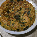 El cooksnap de JUAN JOSE SANCHEZ MORENO cuando hizo Omelette/Tortilla de calabacín, espinacas y Tomate natural 🤤.