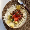 El cooksnap de poramoralhambre cuando hizo Smoothie piña colada 🍍🥥🥤 batido de desayuno.