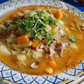 El cooksnap de Claudia Arce cuando hizo Carbonada de Carne estilo mamá.