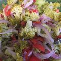 El cooksnap de silvichabe cuando hizo Ensalada de brócoli con queso y papas salteadas.