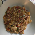 El cooksnap de vero s cuando hizo Arroz meloso de pollo, chorizo y jamón.