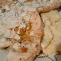 El cooksnap de GOOMER (en salsa verde) cuando hizo Solomillo de pavo a la cerveza con salsa de pistachos.