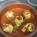 El cooksnap de eila moreno cuando hizo Rosas de jamón y calabacín.