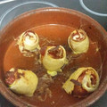 El cooksnap de eila moreno cuando hizo Rosas de jamón y calabacín.