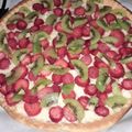 El cooksnap de Camila cuando hizo Tarta de durazno y frutilla.