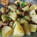 El cooksnap de Catalina PilarJuliá cuando hizo Ensalada tibia de papines y champiñones.