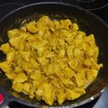 El cooksnap de Mercedes Reche cuando hizo Pollo al curry con leche de coco y anacardos.