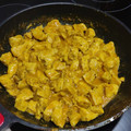 El cooksnap de Mercedes Reche cuando hizo Pollo al curry con leche de coco y anacardos.